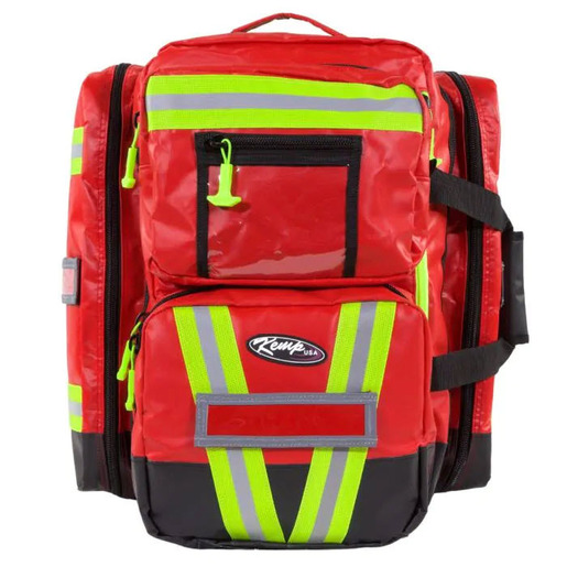 Kemp USA Premium Ultimate EMS Backpack, Tarpaulin, Red
