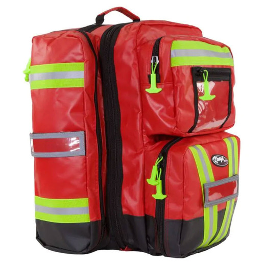 Kemp USA Premium Ultimate EMS Backpack, Tarpaulin, Red
