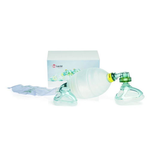 Laerdal® Silicone Resuscitator (LSR) Adult Complete in Carton with 2 Masks