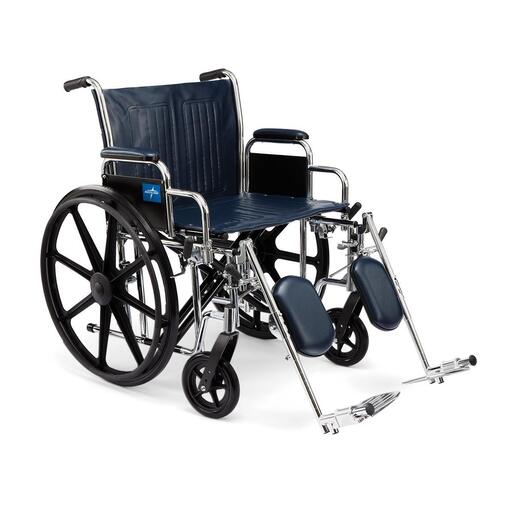 Excel Extra-Wide Wheelchair with Desk-length Detachable Arms and Elevating Legrests