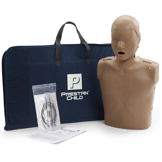 Prestan<sup>®</sup> Professional Child CPR Training Manikin with CPR Monitor, Dark Skin, Single Manikin