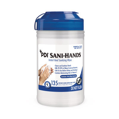 Sani-Hands ALC Antimicrobial Alcohol Gel Hand Wipes