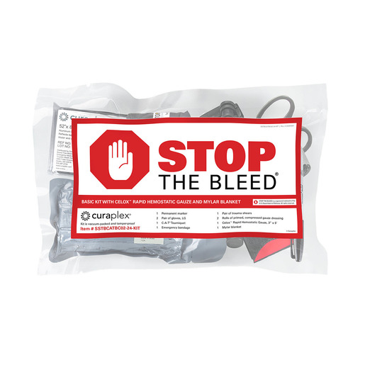 Curaplex® Stop the Bleed®, Basic Kit (C-A-T ®, Celox™, Mylar Blanket)