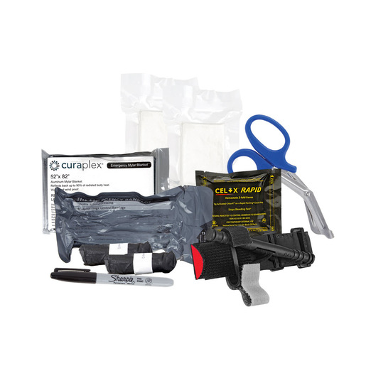 Curaplex® Stop the Bleed®, Basic Kit (C-A-T ®, Celox™, Mylar Blanket)