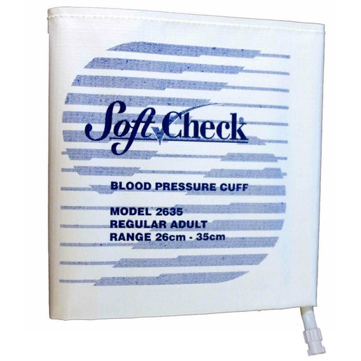 SoftCheck® Disposable Vinyl Blood Pressure Cuffs with Single Tube Female Twist Lock Connector