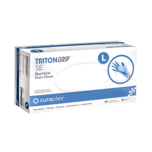 Curaplex® TritonGrip SE™ Gloves, Blue Nitrile