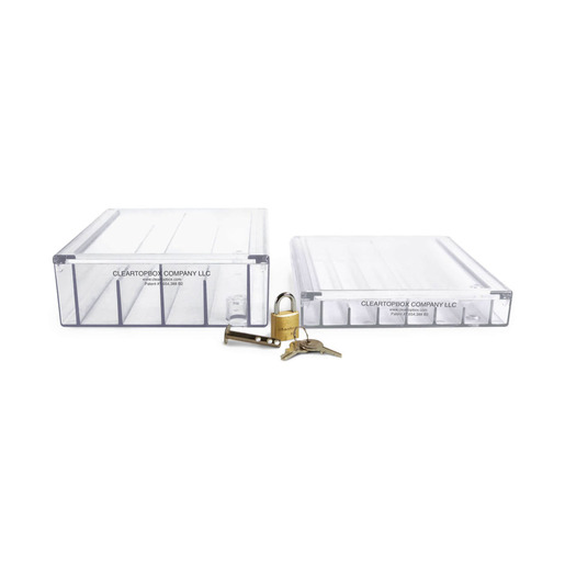 Clear Top Narcotic Boxes with Lock
