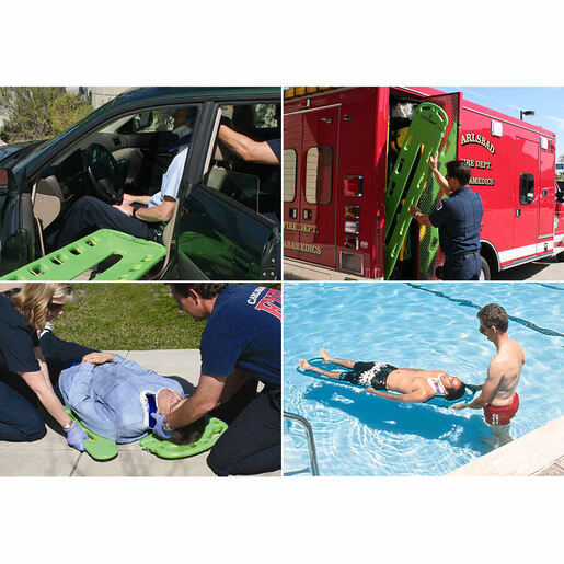 CombiCarrierII® Backboard/Scoop Stretcher with Four 2-Piece Speed Clip Straps