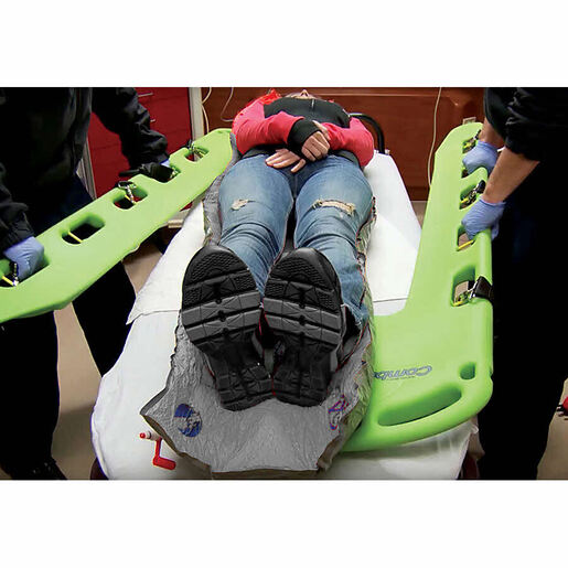 CombiCarrierII® Backboard/Scoop Stretcher with Four 2-Piece Speed Clip Straps