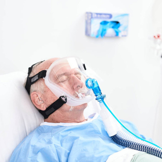 BiTrac® MaxShield™ Mask with 22mm Female Standard Elbow and Reusable MaxShield™ Head Strap for Adults