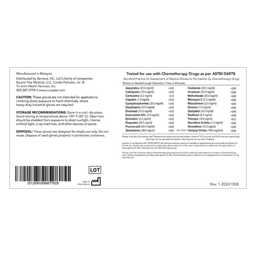 Curaplex® TritonGrip HV™ Exam Gloves, Orange Nitrile