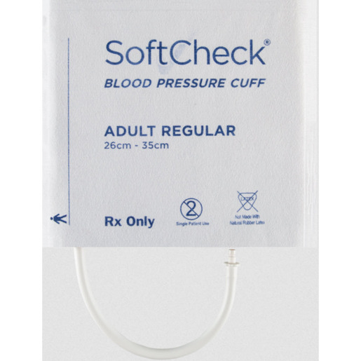 SoftCheck® Fabric Disposable Blood Pressure Cuffs with Single Tube Bayonet Connector