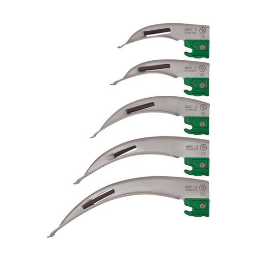 LED Fiber Optic Disposable Laryngoscope Blades