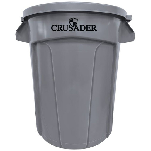 Crusader Round Heavy-Duty Trash Containers
