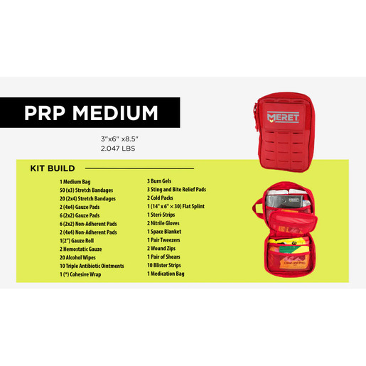 MERET Medium Kitted Personal Response Packs