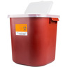 Stackable Sharps Container, Extra Large, Red/Black