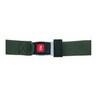 Metal Push Button Buckle Strap with Loop Ends, 5ft, 2 Piece, Olive Drab