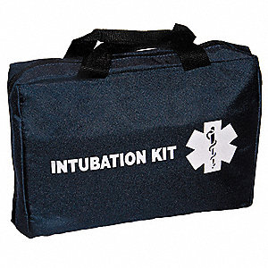 Intubation Kit Bag, Navy, Polyester, Padded