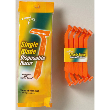 Single Blade Facial Razors, Orange