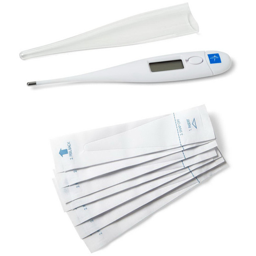Dual Scale Digital Thermometer, Oral, White, 90 to 109.9°F (32 to 42.9°C) *Non-Returnable*