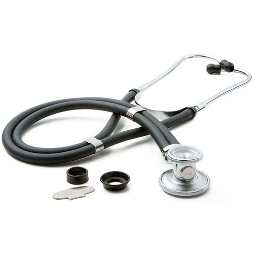 Adscope® 641 Sprague Stethoscope, 30in L Overall, 22in L Tubing, Black