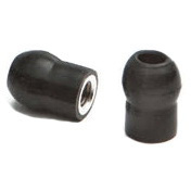 Mushroom Stethoscope Eartips Pair, Black