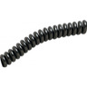 Coiled Tubing with Male Luer Connector, 4ft L, Black