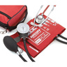 Pros Combo II™ Dual Head Pocket Aneroid/Scope Kit, Adult, Red