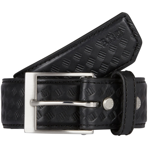5.11® Men's Basketweave Leather Belts, Black