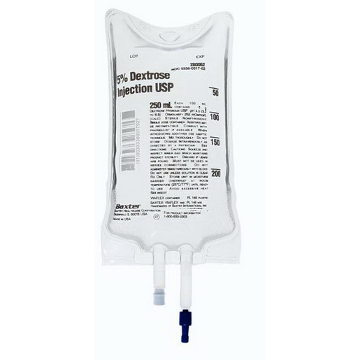 Dextrose 5%, 250mL Bag