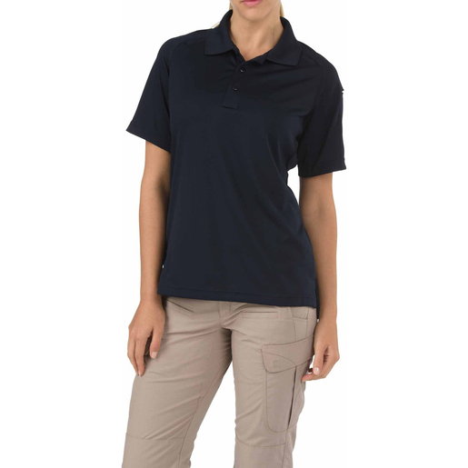 5.11® Women's Performance Short Sleeve Polo Shirt, Dark Navy, XL