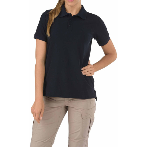 5.11® Women's Utility Short Sleeve Polo Shirt, Dark Navy, Medium