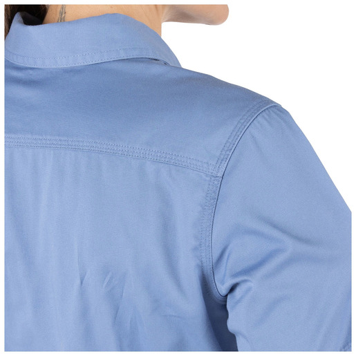 5.11® Women's Company Short Sleeve Shirts, Fire Med Blue