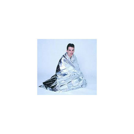 Rescue Emergency Blanket, Mylar, 84in x 56in, Silver