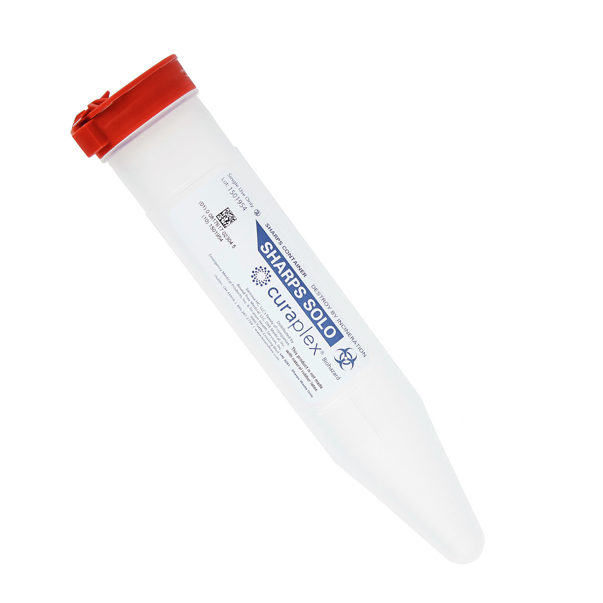 Curaplex® Sharps Solo, Compact Size, 6.5in | Bound Tree