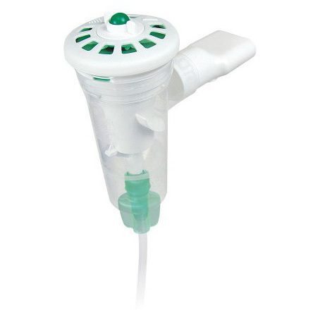 AeroEclipse II Breath Actuated Nebulizer with Mouthpiece Tubing and Elbow Adapter, 15lpm