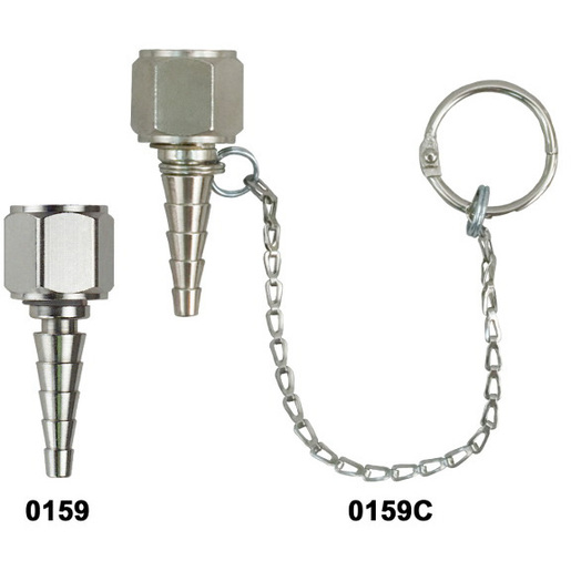 Oxygen Hex Nut Tubing Nipple with Chain