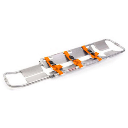 Model 65 Scoop™ Stretcher with Nylon Straps and Metal Buckles, Orange