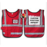 Window-Style Custom ICS Vest with Position Card, Red