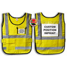 Window-Style Custom ICS Vest with Position Card, Yellow