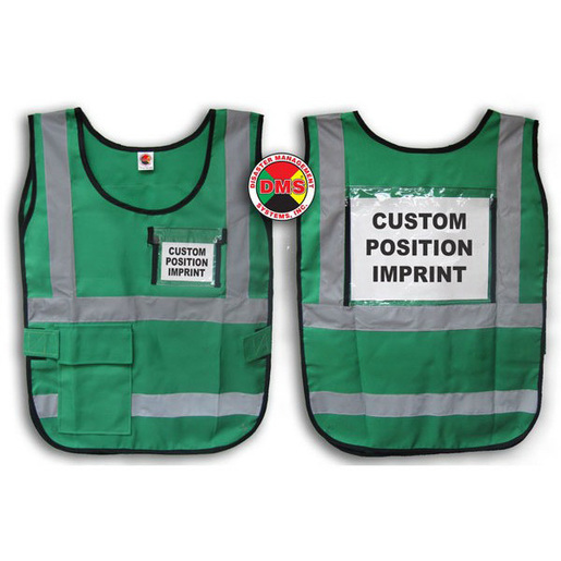 Window-Style Custom ICS Vests with Position Card
