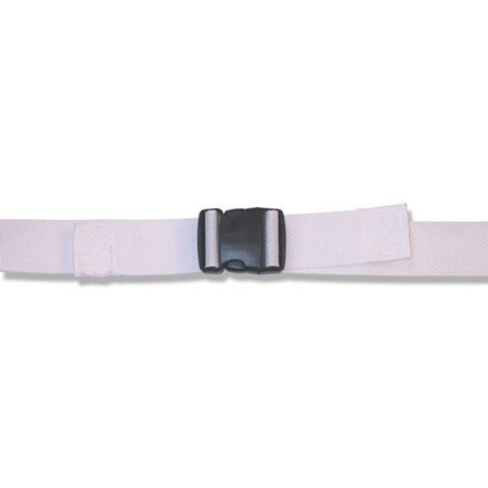 2-piece Nylon Restraint Strap with Plastic Side Release Buckle and  Non-swivel Speed Clip Ends, 7ft L x 2in W, Black