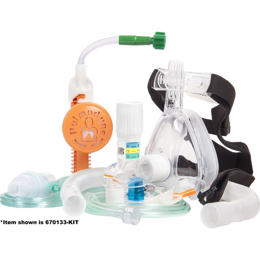 Curaplex® CPAP/Capnography Kit, Adult Large Mask, 5-Set Valve, CO2 Sampling Line