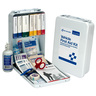 Vehicle First Aid Kit Case, 6.75in x 10in x 2.625in, 25 Person, Metal Case