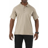 5.11® Men's Performance Short Sleeve Polo Shirt, Regular, Silver Tan, 2XL