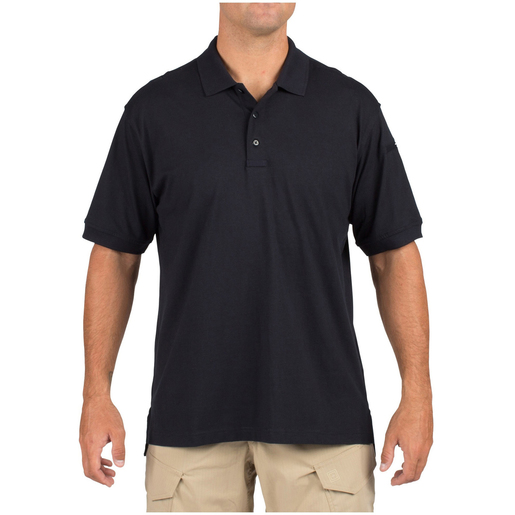 5.11® Men's Tactical Jersey Short Sleeve Polo Shirts, Dark Navy