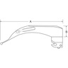 Greenline® American Profile Fiber Optic MacIntosh Laryngoscope Blades