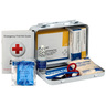 Vehicle First Aid Kit Case, 4-1/2in L x 7-1/2in W x 2-3/4in H, 10 Person, Weatherproof Steel Case