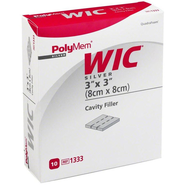 polymem silver wound dressing Polymem Silver Non-Adhesive Foam Pad Dressing, 4.25 x 12.5 Inch