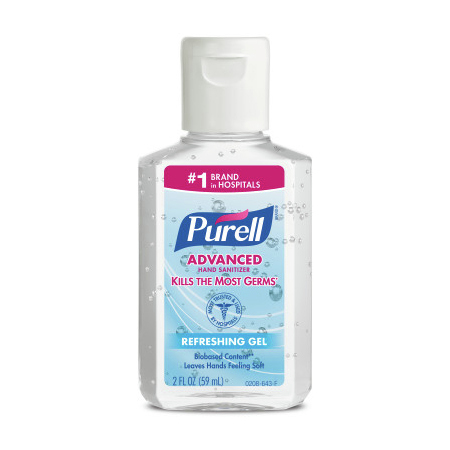 Purell® Advanced Instant Hand Sanitizer Gel, Flip Cap Bottle, 2oz